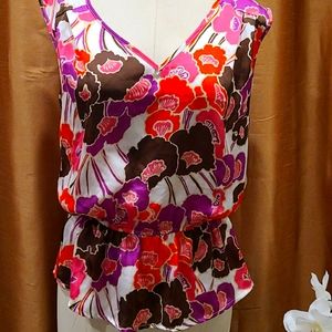 Flower pattern blouse